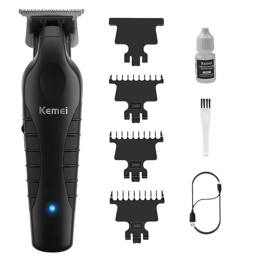 Hair Clipper KM-2299 with USB Connection, Electric Hair Cutting and Detail Styling Tool in KM-2299 or KM-2299-white Options for Home Grooming and Salon Use