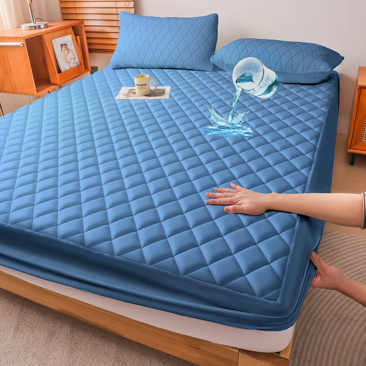 Mattress Protector 2-Pack with Selected Plus Random Color Pairing, Twin, Full, Queen and King Bed Cover Options for Home Bedrooms and Guest Room Bedding