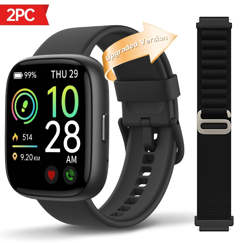 1.83 Inch HD Smart Watch for Men and Women, Wireless Calling Smartwatch with Built-in Alexa, Fitness Activity & Sleep Tracker, 100+ Sport Modes, Multiple Watch Faces, for iPhone Android
