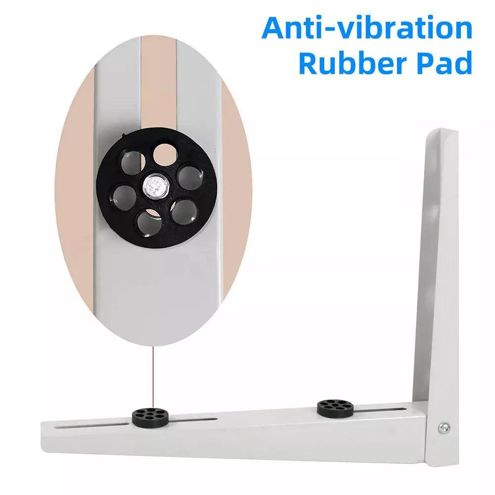 Heavy Duty Mini Split Wall Mount Bracket, Outdoor Air Conditioner and Heat Pump Wall Bracket for 9000-18000 BTU Ductless AC and Heating Systems, Rust-Resistant Steel Support for Safe Mounting and Easy Installation