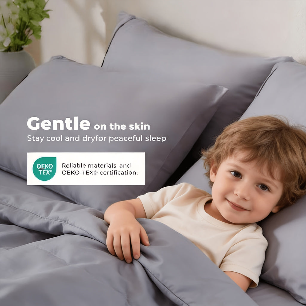 Breathable Cooling Bedding Set, 4-Piece Extra Deep Pocket Sheets and Pillowcases with Twin, Full, Queen, King and California King Size Options