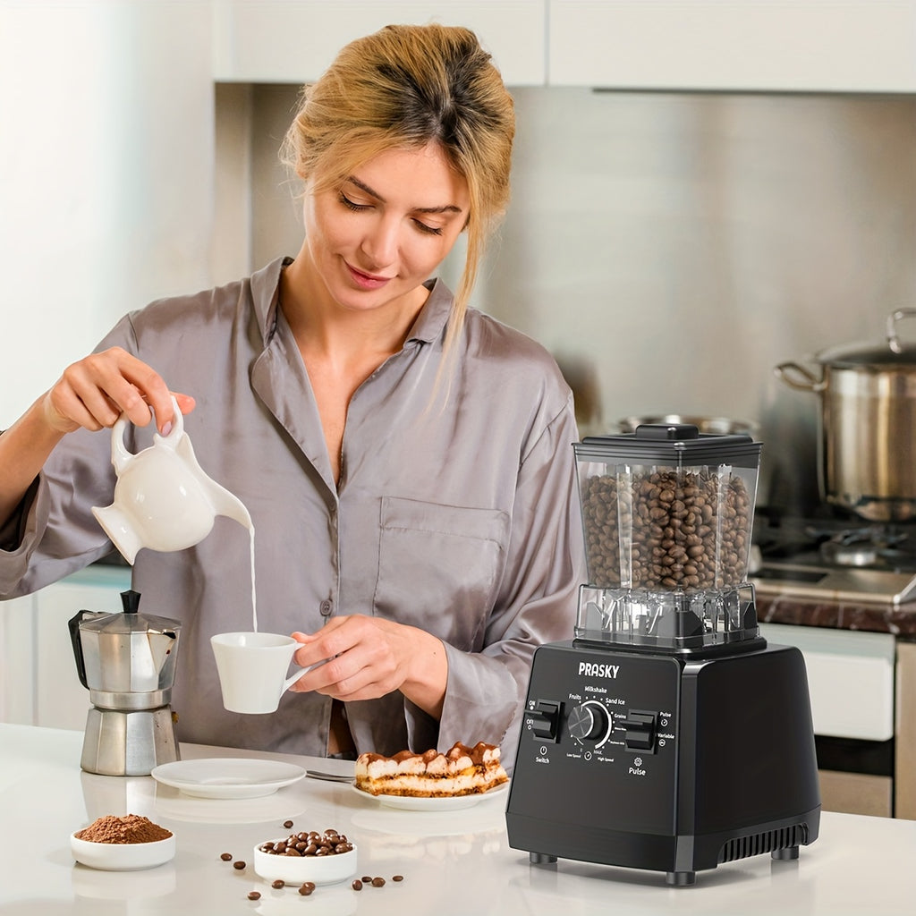 High Speed Blender 2400W, Professional Countertop Blender with 68oz Jar and Extra Container, 25000 RPM Smoothie Blender for Ice, Juices, Soups and Sauces, Kitchen Blender with Tamper