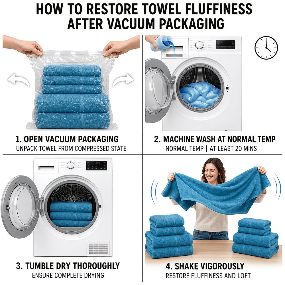 Cotton Bath Towel Set in Solid Colors with Named 16 or 32 Piece Packages and Additional Color Choices for Household Bathroom Linens and Guest Washroom Use