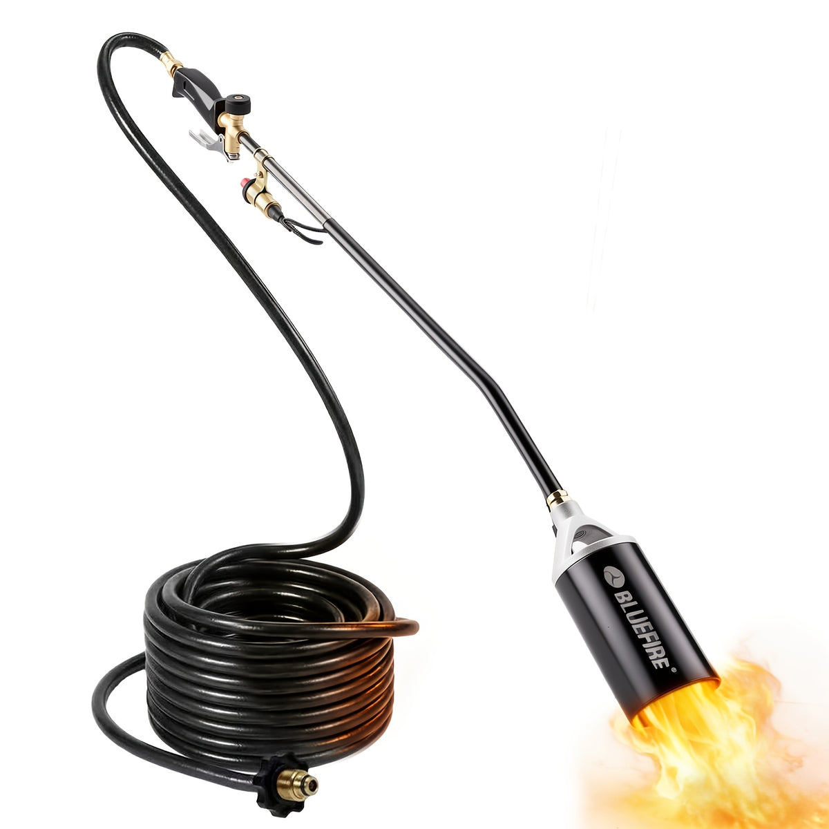Propane Weed Torch Kit with Tank-Connected Outdoor Burner Model Options, BF-1711, Koman-Q0001 and HD Series for Experienced Adult Yard Maintenance