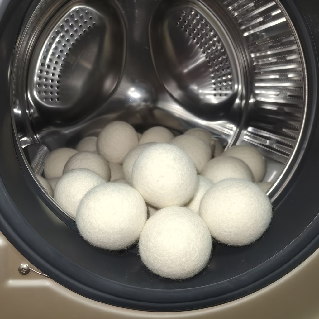 Wool Dryer Balls 9-Pack with Listed 5cm Size, Reusable Laundry Drying Accessories for Compatible Clothes Dryer Loads and Everyday Household Fabric Care