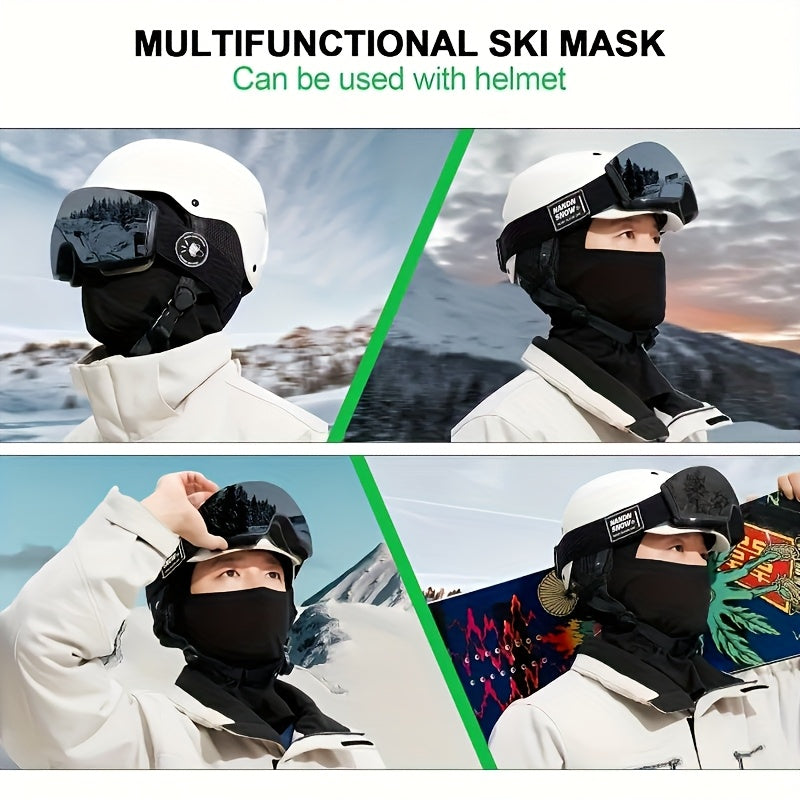 Balaclava Ski Mask, Full Face Outdoor Headwear for Men and Women with Black Selection and Separate 6-Piece or 12-Piece Clothing Accessory Packs