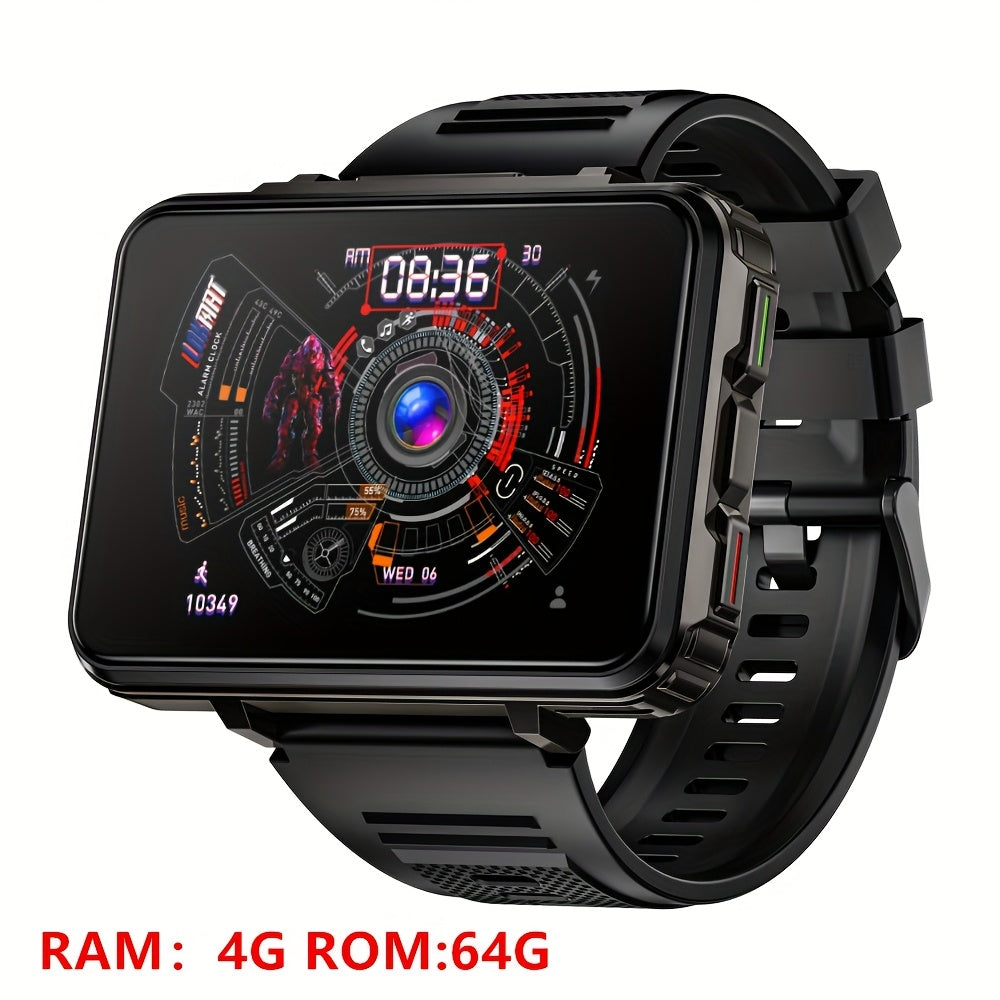 Smart Watch Phone LOKMAT APPLL 5 MAX with 2.4-Inch TFT Display, Dual Cameras and Flashlight, Black 4GB RAM 64GB or 6GB RAM 128GB Storage Options