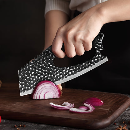 Butcher Knife and Meat Cleaver Set for Home Kitchen Preparation, White Option with Listed Non-Stick Design for Meat and Poultry Cutting and Cooking Tasks