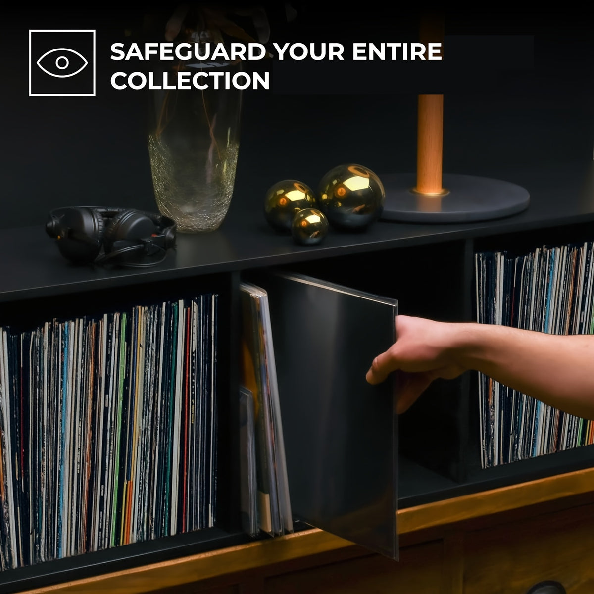 100/50/25-Pack Crystal Clear Vinyl Record Outer Sleeves, Record Sleeves, 12.75"×12.75" 3 Mil Thick, Archival-Grade Protection For Single/Double LP Albums, Precision Fit, Acid-Free & Non-PVC
