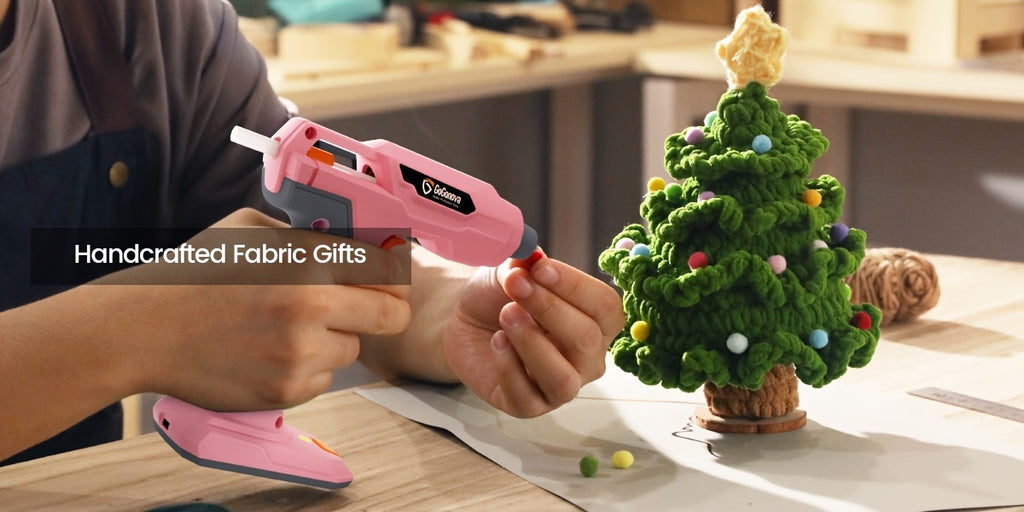 Cordless Hot Glue Gun for DIY Crafts and Handmade Decorations, USB Rechargeable Gogonova Tool in Pink, Grey or Blue for Compatible Nonstructural Repairs
