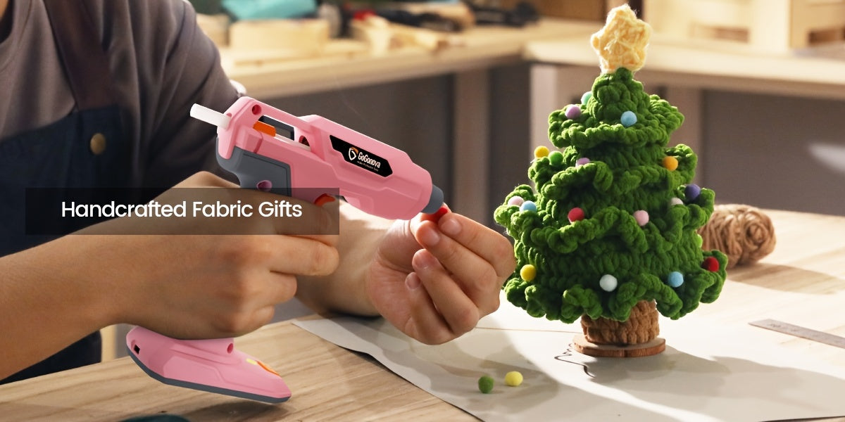 Cordless Hot Glue Gun for DIY Crafts and Handmade Decorations, USB Rechargeable Gogonova Tool in Pink, Grey or Blue for Compatible Nonstructural Repairs