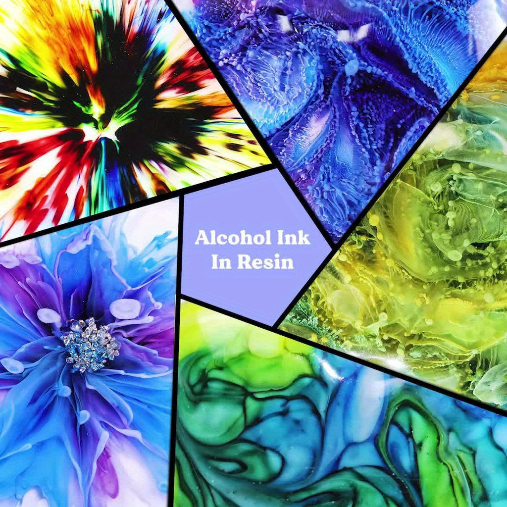 Alcohol Ink Set by LET'S RESIN, 26 Mixed Color Bottles at 10ml Each Including Two Whites for Compatible Resin Jewelry, Petri Dish Art and Decorative Tumbler Projects