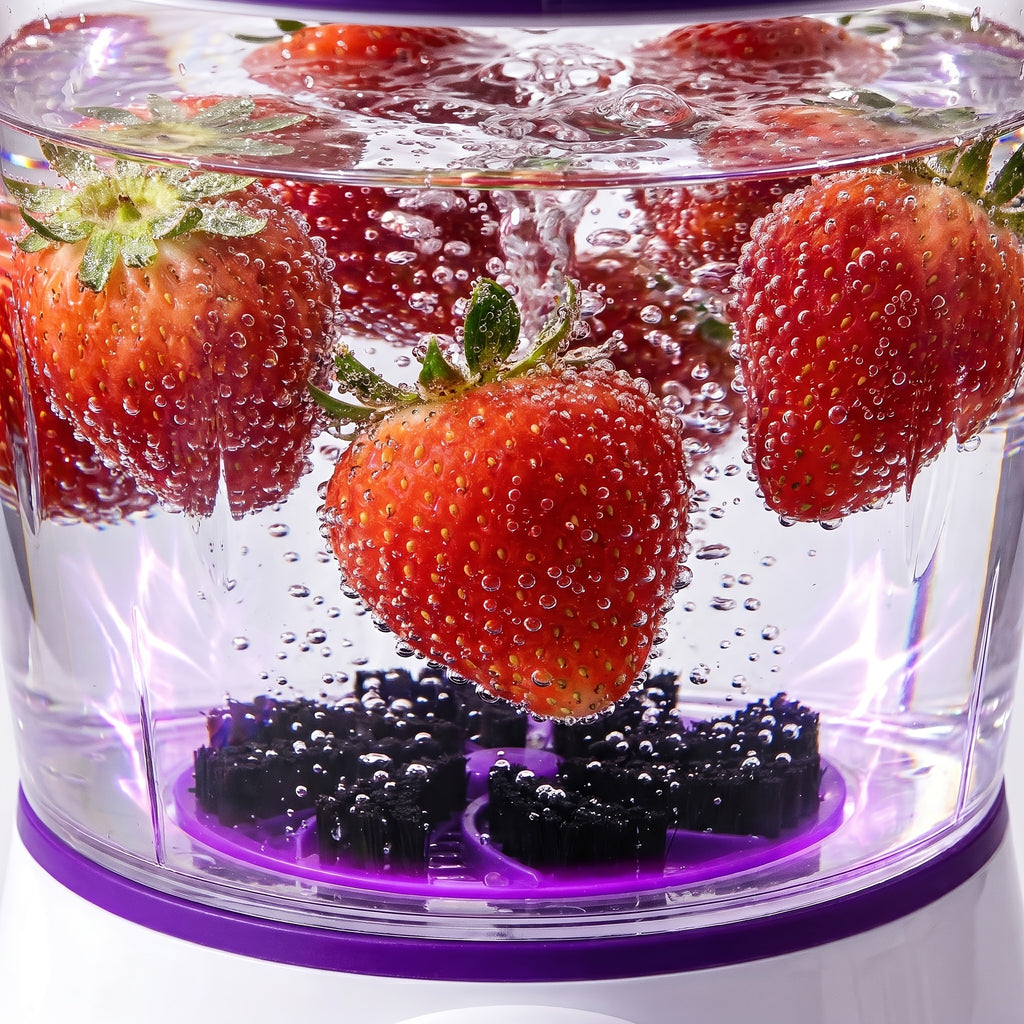 Fruit and Vegetable Cleaning Machine with Three Listed Function Modes, Single or Dual Battery Options for Household Produce Preparation Routines