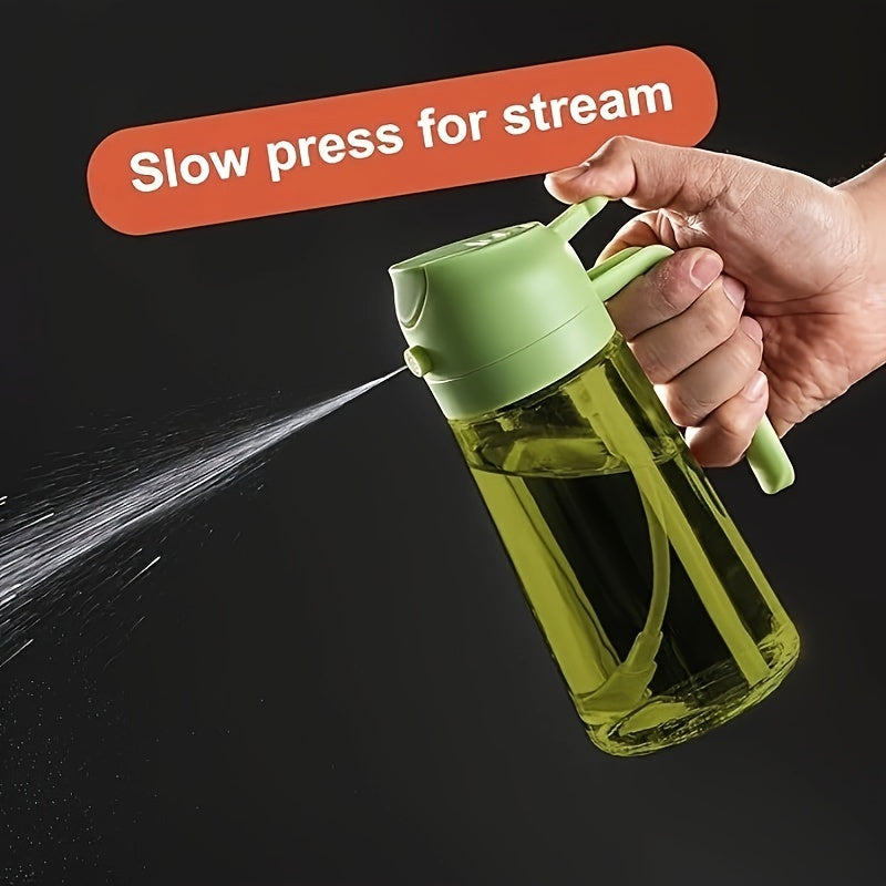 Cooking Oil Spray and Pour Bottle with Listed 16-Ounce Size, Automatic Flip-Top Design and Label Stickers in Five Options for Everyday Kitchen Preparation