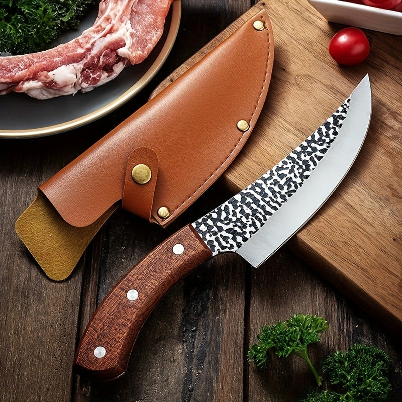 Hammered Boning Knife for Home Cooking, Forged Kitchen Cutlery with Listed 6-Inch Option for Meat Preparation and Practical Cook Gift Ideas