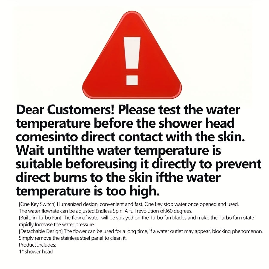 Adjustable Shower Head with Three Spray Settings and Angle Adjustment, H37 Bathroom Showerhead in Four Colors, One Piece Without Hose or Holder