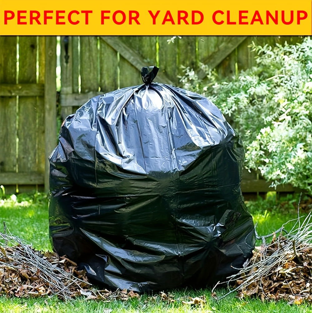 30 Gallon Trash Bags, 100-Count Disposable Garbage Can Liners with Clear and Standard Bag Options for Household Cleanup, Garden Waste and Commercial Use