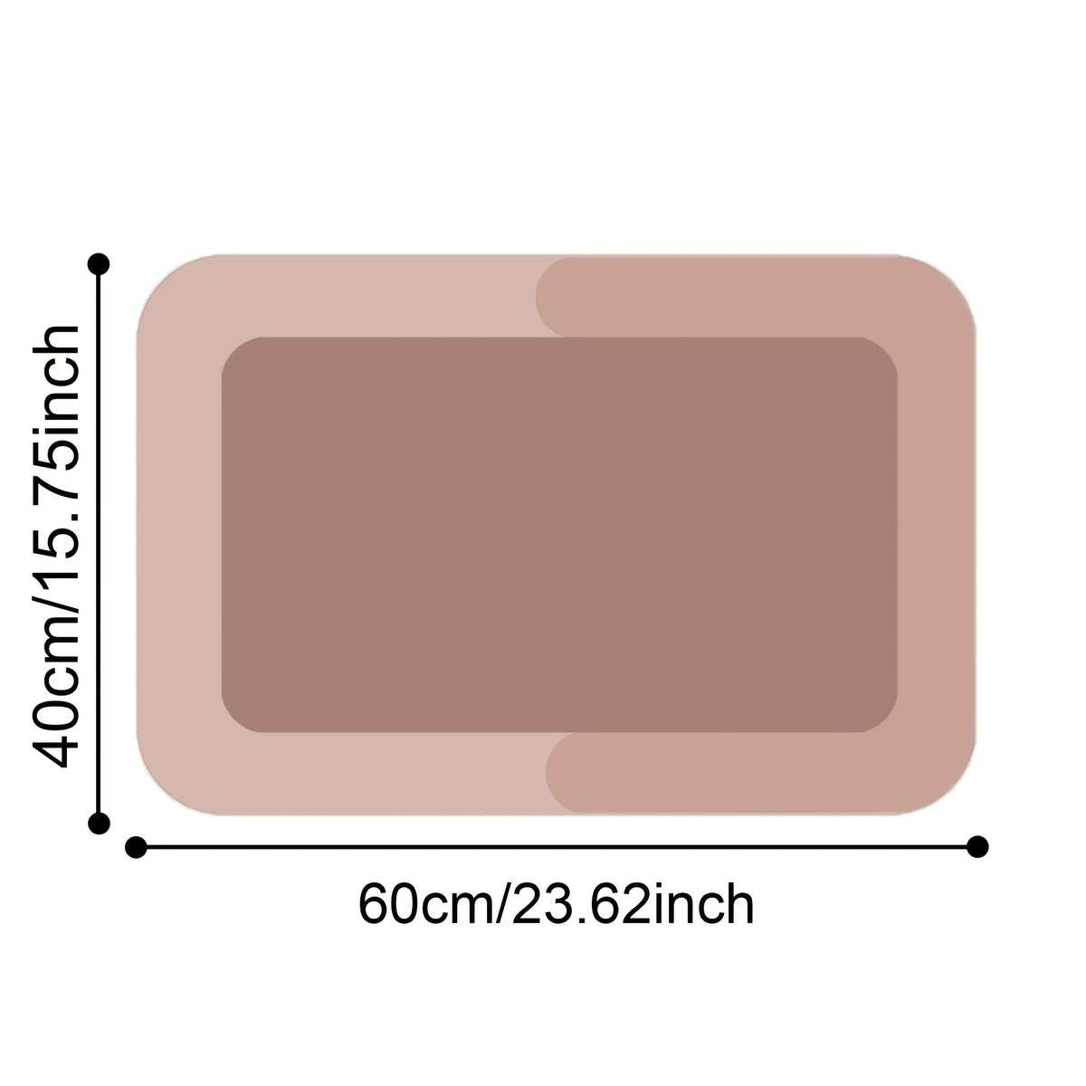 Diatomite Bathroom Floor Mat, Soft Water-Absorbing Bath Mat in Pink or Green with Big Size Options for Shower-Side, Laundry Room and Kitchen Use