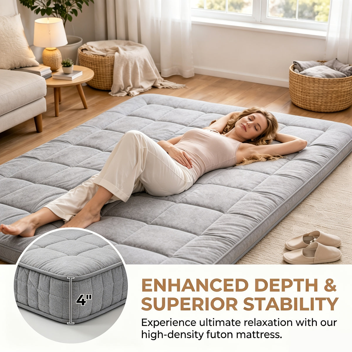 Filled Mattress Topper with Mesh Structure and Listed 1200 GSM, Twin, Full, Queen or King Bedding Layer with Standard, Upgraded and Random Color Options