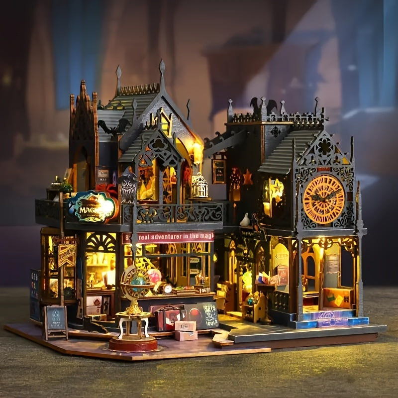 DIY Magic Hut Building Model, Three-Dimensional House Assembly Craft with 1pc or Magic House + Tools Options for Hobby Projects and Birthday or Holiday Gifts