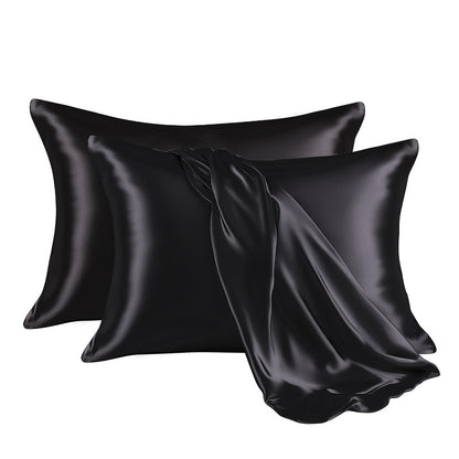 Cooling Pillowcases 2-Pack for Hot Sleepers, Machine-Washable Pillow Covers in Listed 19.69 x 25.98-Inch Standard Size with Five Bedroom Color Options