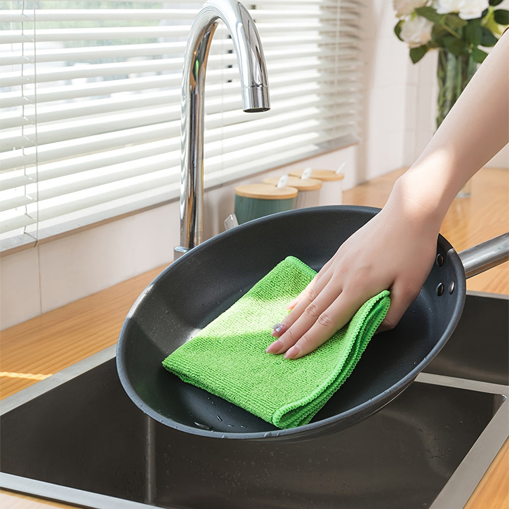 Ultra-Fine Fiber Cleaning Cloths in Random Colors, 10, 20 or 40-Piece Packs for Household Dusting and Compatible Kitchen, Window, Car and RV Wiping Tasks