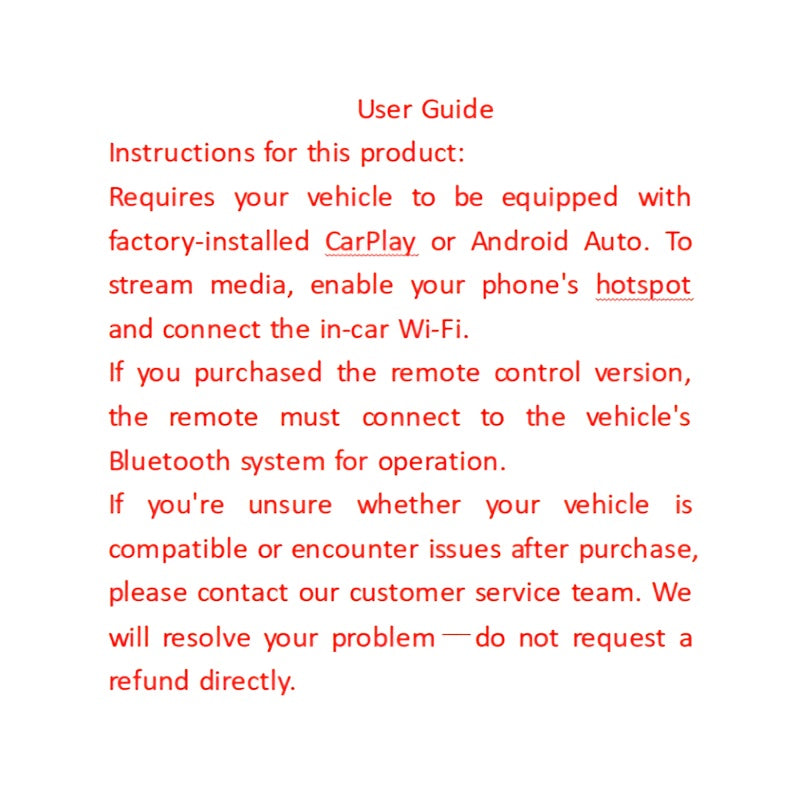CarPlay Media Box in Black with Listed Wireless CarPlay Adapter, USB Port and Streaming Support for Compatible Factory Wired CarPlay and Android Auto Systems