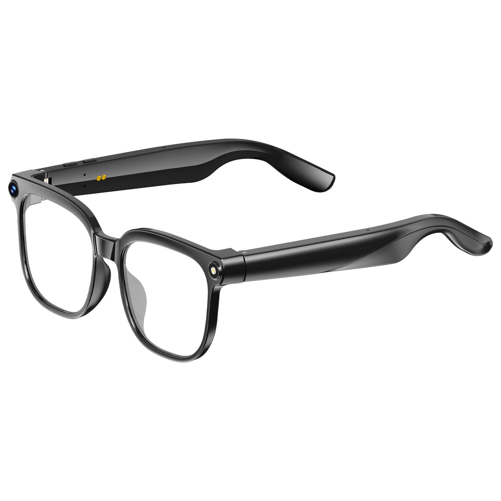 Smart Video Recording Glasses with Listed 1080P Video, 8MP Wide-Angle Camera, 163-Language Translation, Wireless Music and Calls in Black M02S or M08 Options