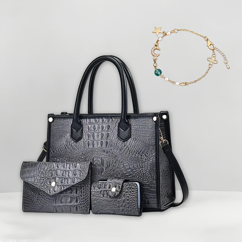 Women's Crossbody Handbag by QUAWUJIE with Shoulder and Tote Styling References, Six Color Choices for Everyday Outfits, Shopping and Casual Outings