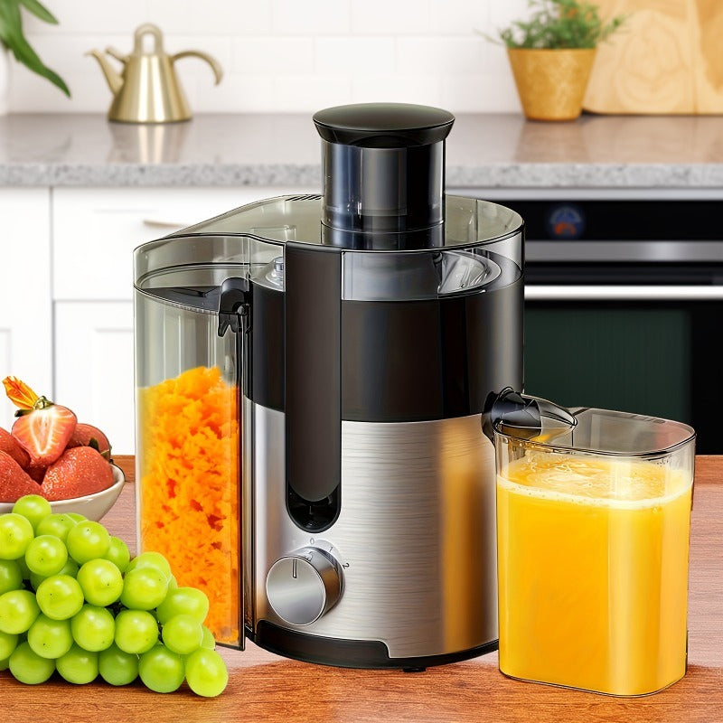 Wide Mouth Juicer with 3-Inch Feed Opening, Three Speed Settings and Detachable Design for Homemade Fruit and Vegetable Juice, Everyday Kitchen Drink Preparation