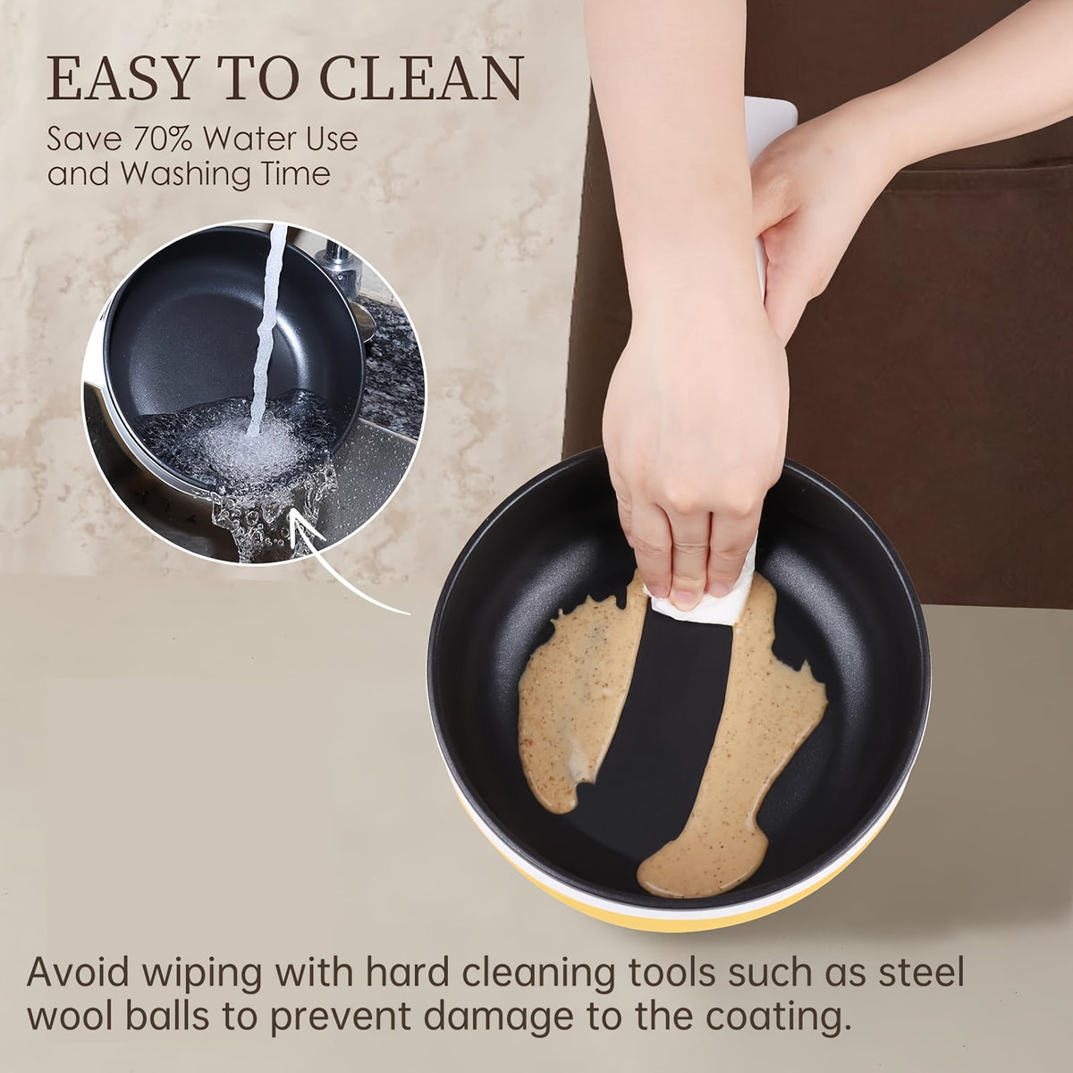 Electric Hot Pot with Steamer and Listed 57.48oz Capacity, Portable Nonstick Mini Skillet with Adjustable Power in Beige or Green for Noodles and Kitchen Meals