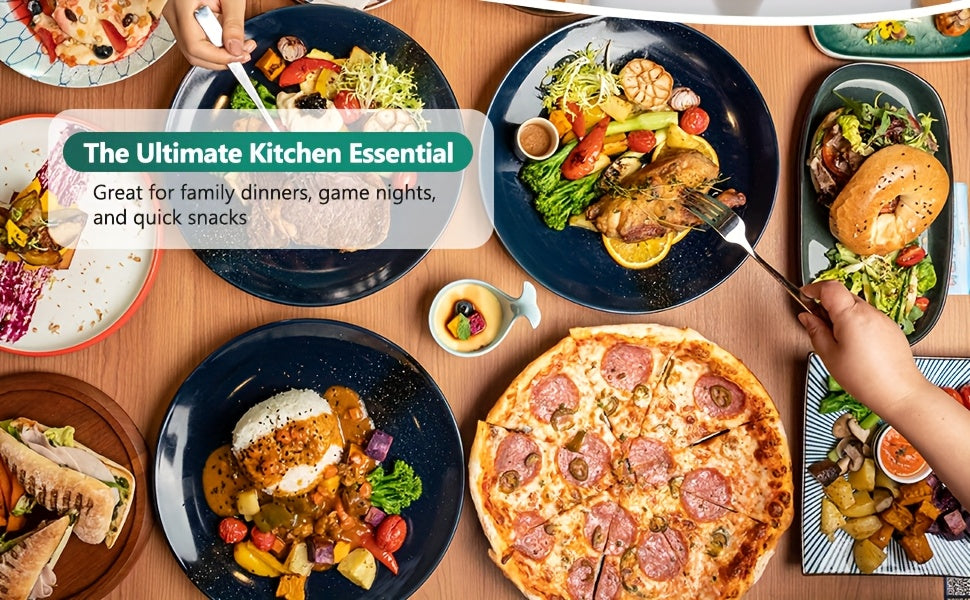 Electric Pizza Maker and Grill with 12-Inch Black or 8.5-Inch Red and Yellow Options for Home Quesadillas, Sandwiches and Vegetable Meal Preparation