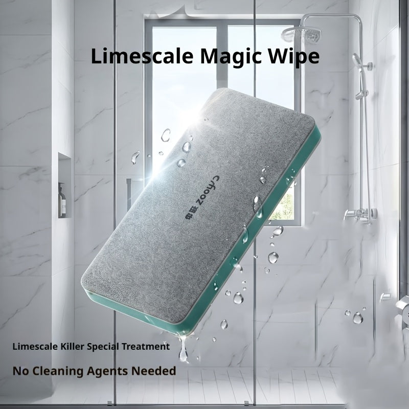 Limescale Cleaning Brush by Zooysd, Water Stain Eraser Scrubber in One, Two or Three Pack Options for Compatible Bathroom Tile, Shower Glass and Sink Surfaces