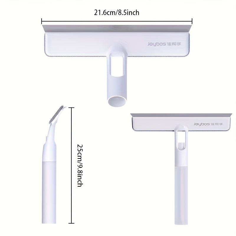 Window Spray Wash Squeegee Cleaner with Collection Tank, JOYBOS 3-in-1 Handheld Glass Cleaning Tool or Two-Cloth Option for Mirrors and Home Surfaces