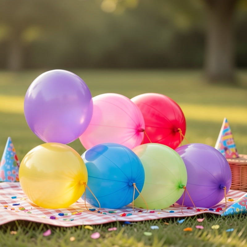 Punch Balloons by SYNCFUN with Rubber Band Handles, Natural Rubber Latex Party Favors for Teen and Adult Birthday Games and Goodie Bags, Ages 14+