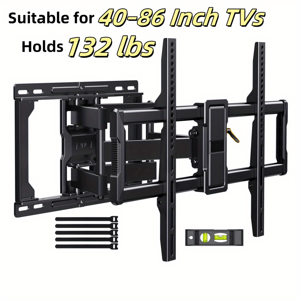 TV Wall Mount with F15 and F11-US Full Motion Options or K1 TV Hanger, Listed 40–86 Inch Screen Range for Compatible Living Room and Home Theater Installations