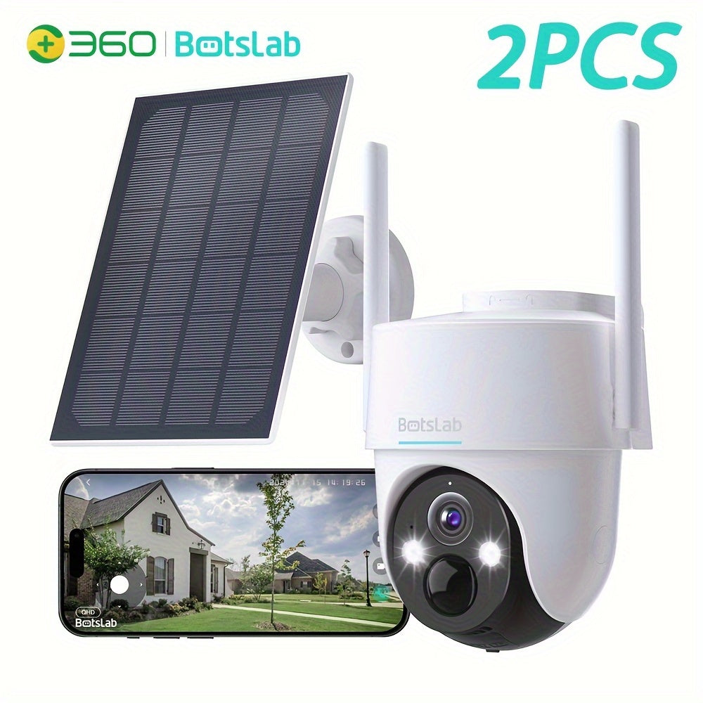 2K WiFi Outdoor Security Camera with Color Night Vision, Human Detection and Two-Way Audio, W313 Solar Listings and W302 No-Solar Model Option