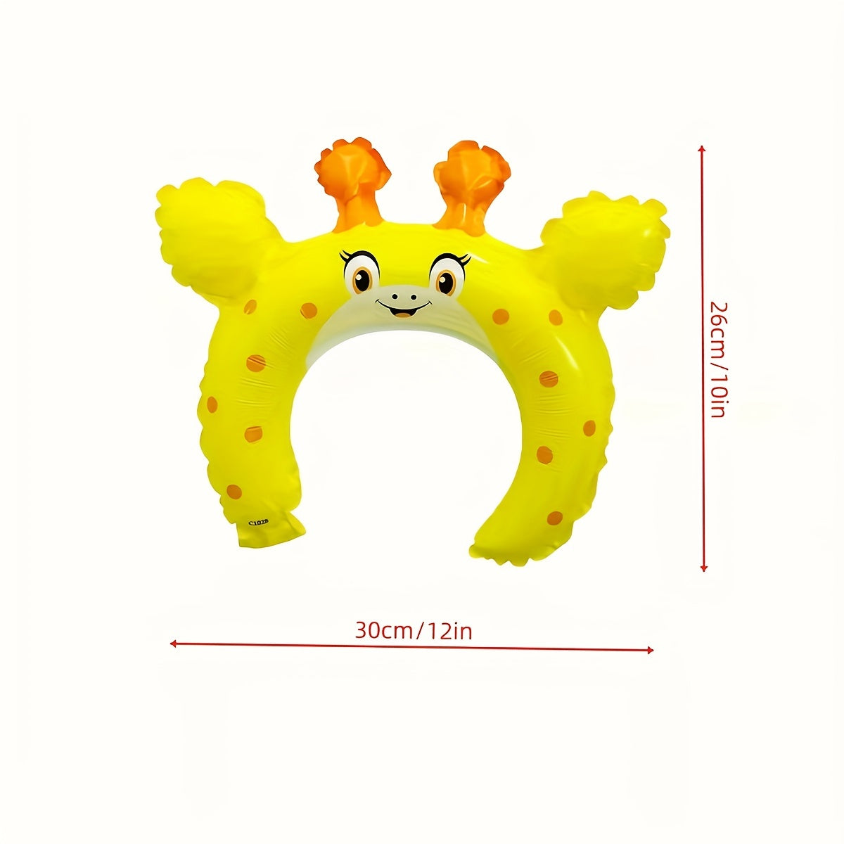 Zoo Animal Inflatable Headbands, 50-Piece Assortment with 10 Listed Styles for Safari and Jungle Birthday Party Favors, Balloon Hair Hoop Decorations