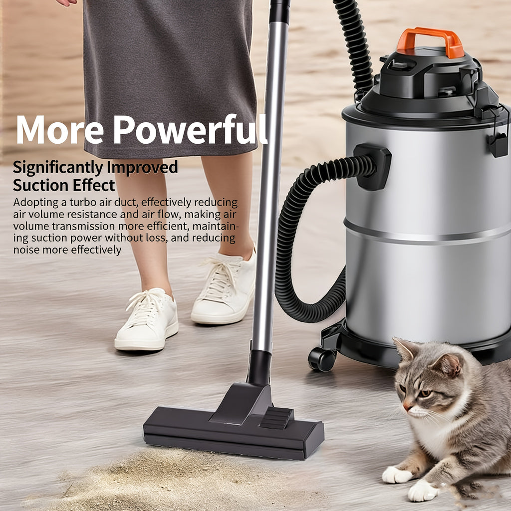 Bucket Wet Dry Vacuum Cleaner for Home and Car Cleanup, 5.28-Gallon and Upgraded 6.6-Gallon Model Options with Optional Accessory Bundles