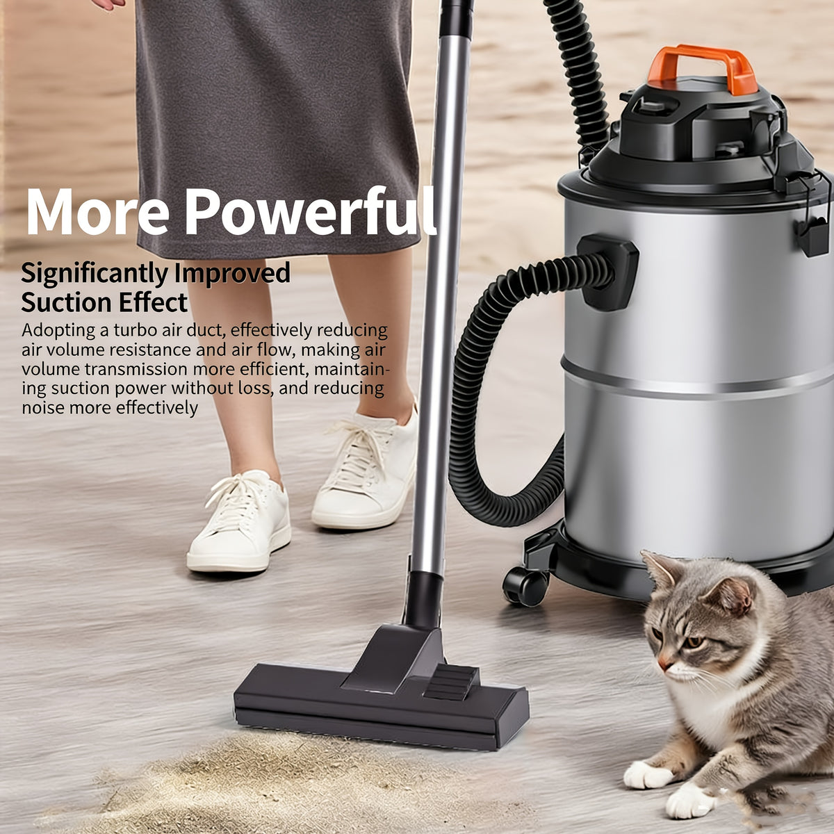 Bucket Wet Dry Vacuum Cleaner for Home and Car Cleanup, 5.28-Gallon and Upgraded 6.6-Gallon Model Options with Optional Accessory Bundles