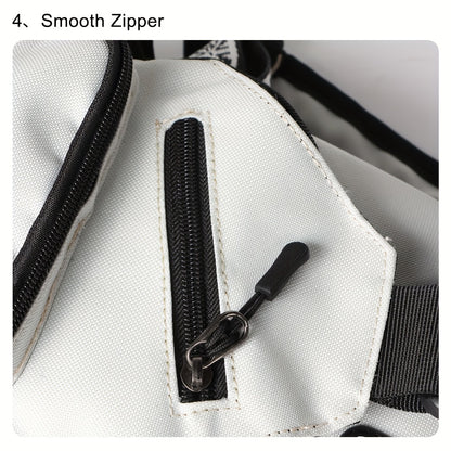 Adjustable Strap Crossbody Bag with Zipper Pockets, Blue Cat, Dark Blue, Pink or Blue Options for Everyday Essentials, Casual Errands and Travel Organization