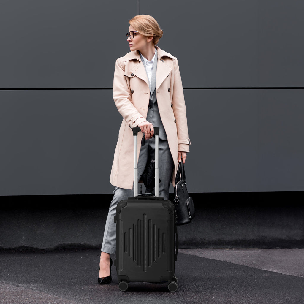 ABS Hardshell Spinner Luggage with Listed TSA Lock, 20, 24 or 28 Inch Size Options in Five Colors for Vacation Packing, Business Trips and Everyday Travel