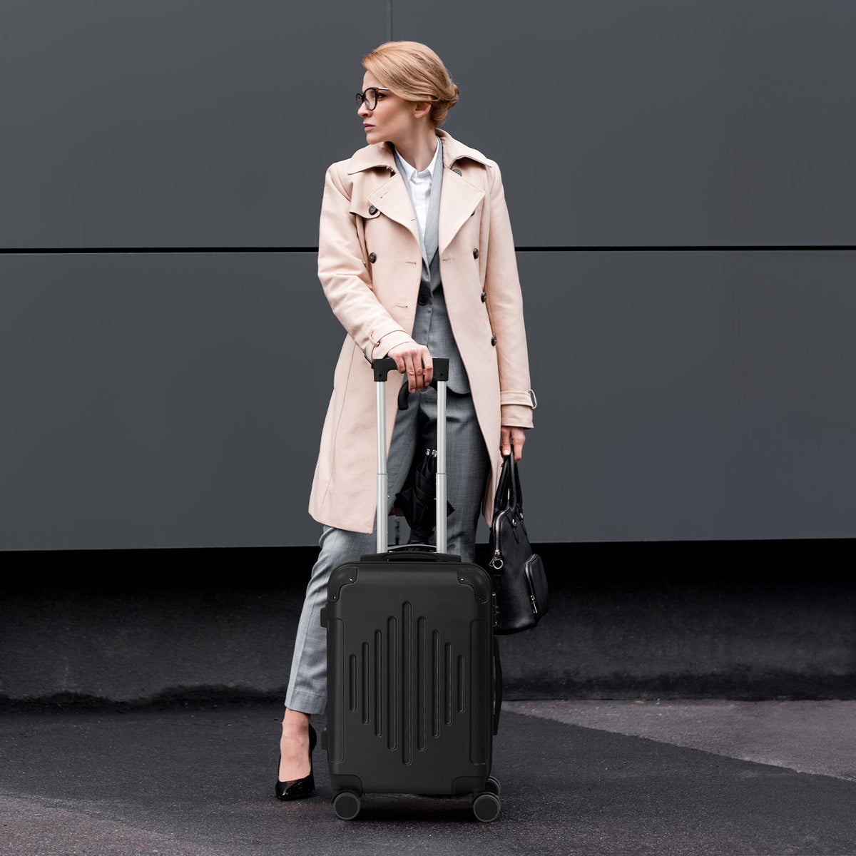 ABS Hardshell Spinner Luggage with Listed TSA Lock, 20, 24 or 28 Inch Size Options in Five Colors for Vacation Packing, Business Trips and Everyday Travel