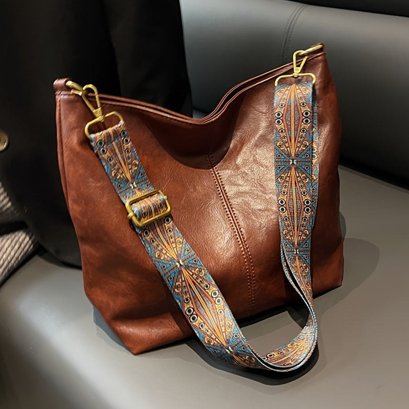 Women's Messenger Bag with Wide Strap, Green Black or Brown-1 Casual Fashion Carry Options with Tote-Style Reference for Everyday Errands and Outfit Pairing