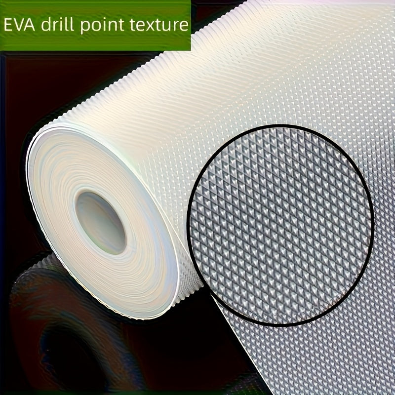 Cabinet Liner Rolls with Green Leaf and Floral Pattern, Two-Roll Set in Listed PVC for Compatible Kitchen Drawers, Shelves and Decorative Tabletop Organization