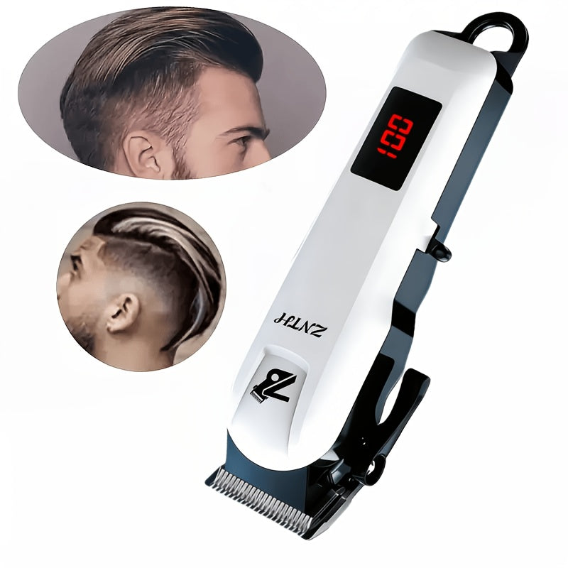 LCD Hair Clipper with Listed USB Charging and Stainless Steel Blades, Upgraded Single Clipper or Three-in-One Electric Razor and Shaver Kit for Home Grooming