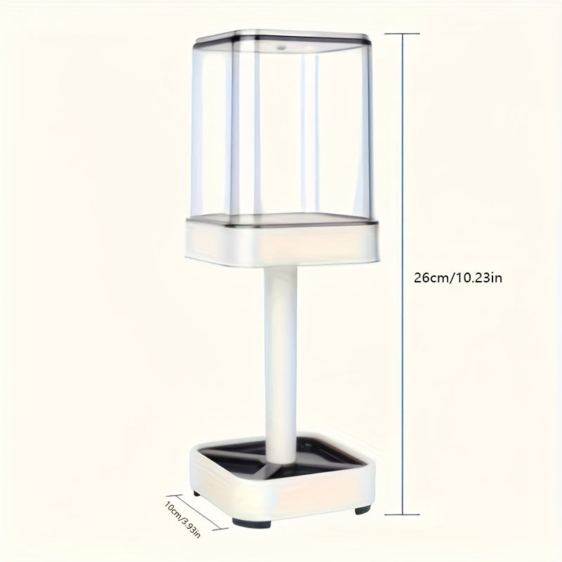 Wall-Mounted Toothbrush Holder in White with Listed Mouthwash Cup, Bathroom Wall Organizer for Daily Oral Care Storage in Shared Homes and Dorm Spaces