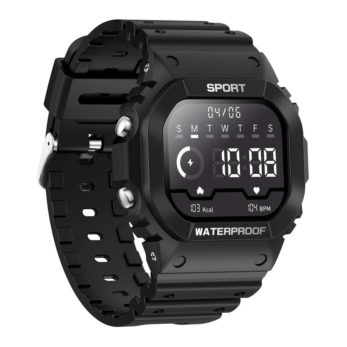 1.32-Inch TFT Smartwatch for Men with Calling, LED Flashlight, 100+ Sports Modes and Sleep Tracking, iPhone Android Compatibility in Eleven Color Options