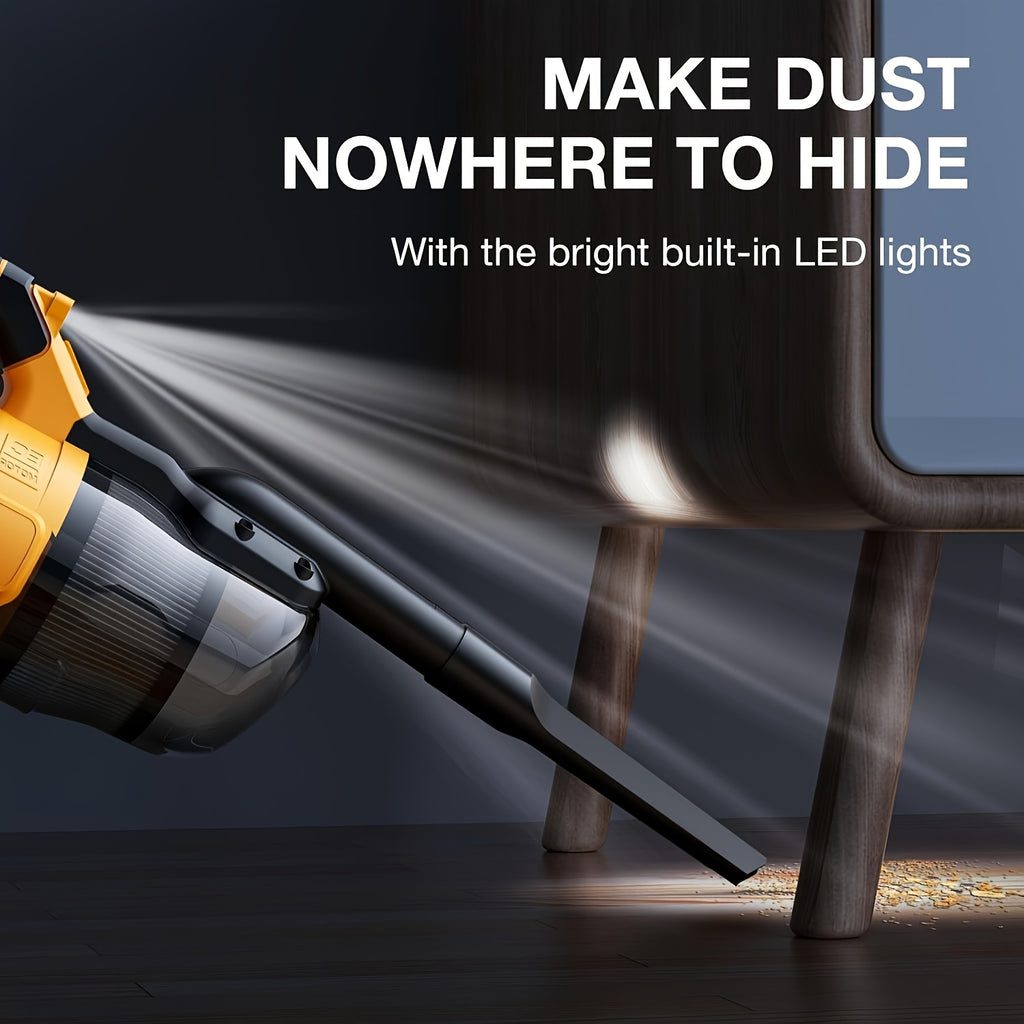 Battery-Not-Included Handheld Vacuum Cleaner Compatible with DeWalt 20V Batteries, Cordless Portable Cleaner with Listed Washable HEPA Filter for Home and Car