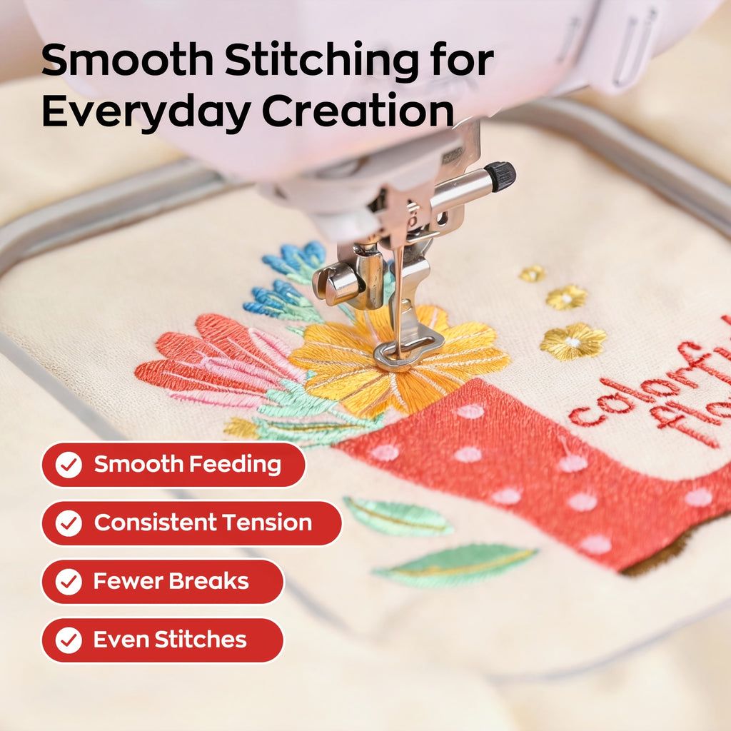 Polyester Embroidery Thread Set by RICHWORD with Listed 40WT 108D/2 Weight and 800M per Spool, 20, 40, 60 or 80-Piece Options for Compatible Sewing Projects